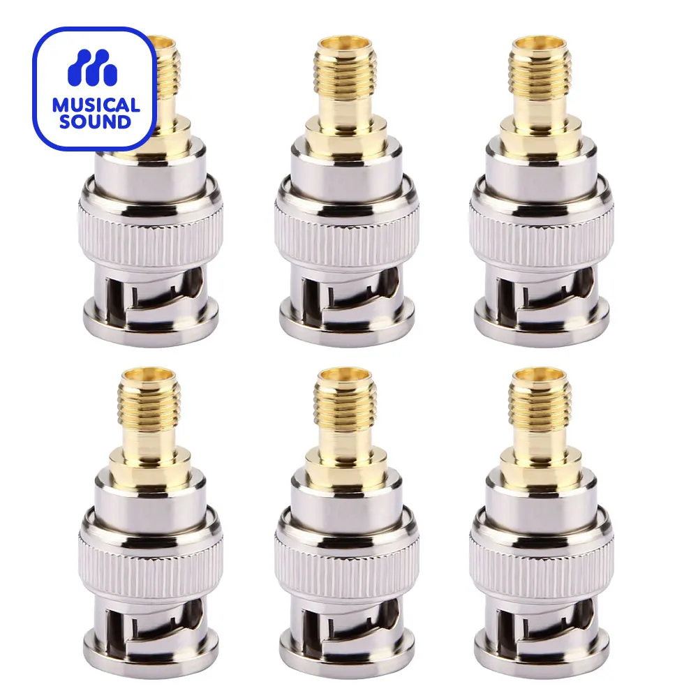 6 Pz/Lotto Rf Bnc A Sma Adattatore Maschio A Femmina Connettore Coassiale (Rf) Adattatore Per Kit Sma A Bnc Di Alta Qualità