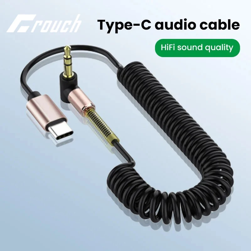 Cavo audio da USB C a 1/4, Devinal Type C a doppio cavo AUX