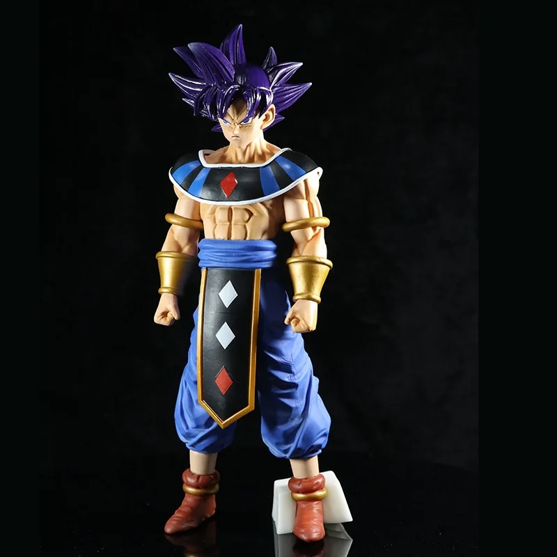 

Anime Dragon Ball Super Saiyan Son Goku Gods of Destruction Double Head PVC Action Figure Collectible Model Doll Toy 30cm