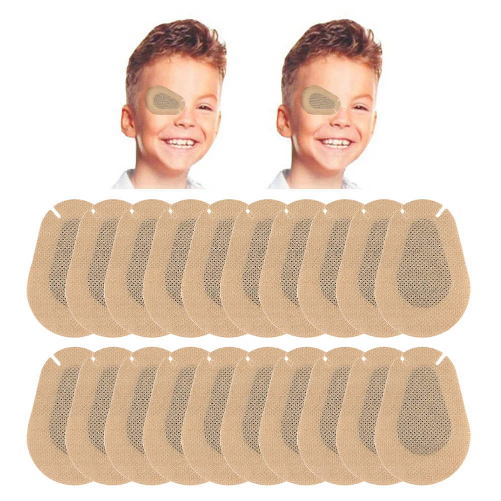 20Pcs Kids Amblyopia Eye Patch Full Cover Children Monocular Correction Strabismus Breathable Medical Sterile Eye Patch Bandages 4