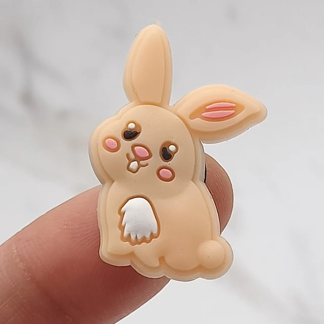 Single Sale Cartoon Animals PVC Shoe Buckle Accessories Funny DIY Cat Dog Rabbit Shoe Decoration Jibz For Crocs Charms Kids Gift F
