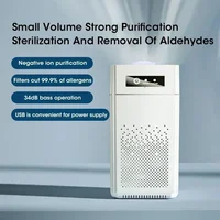 Smart Air Purifier with H13 HEPA Filter & Negative Ion Generator, Auto Mode Desktop USB Portable for Home Office Bedroom