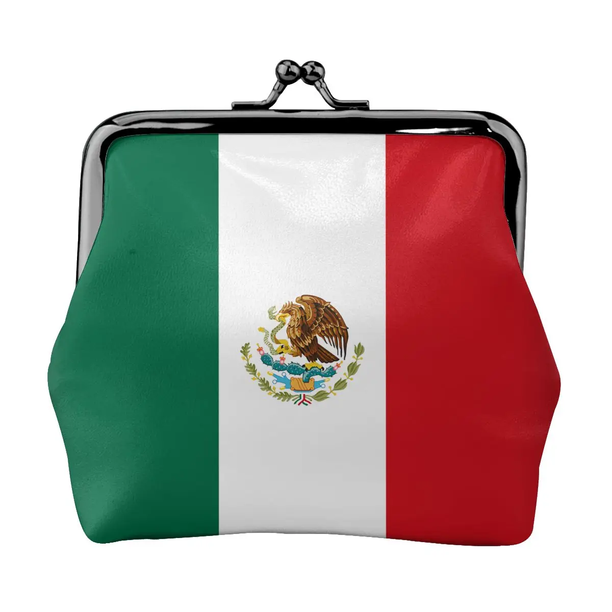 

Flag Of Mexico Mini Small Wallet Change Bag Coin Purse Money Bag Key Earbuds Storage Bag