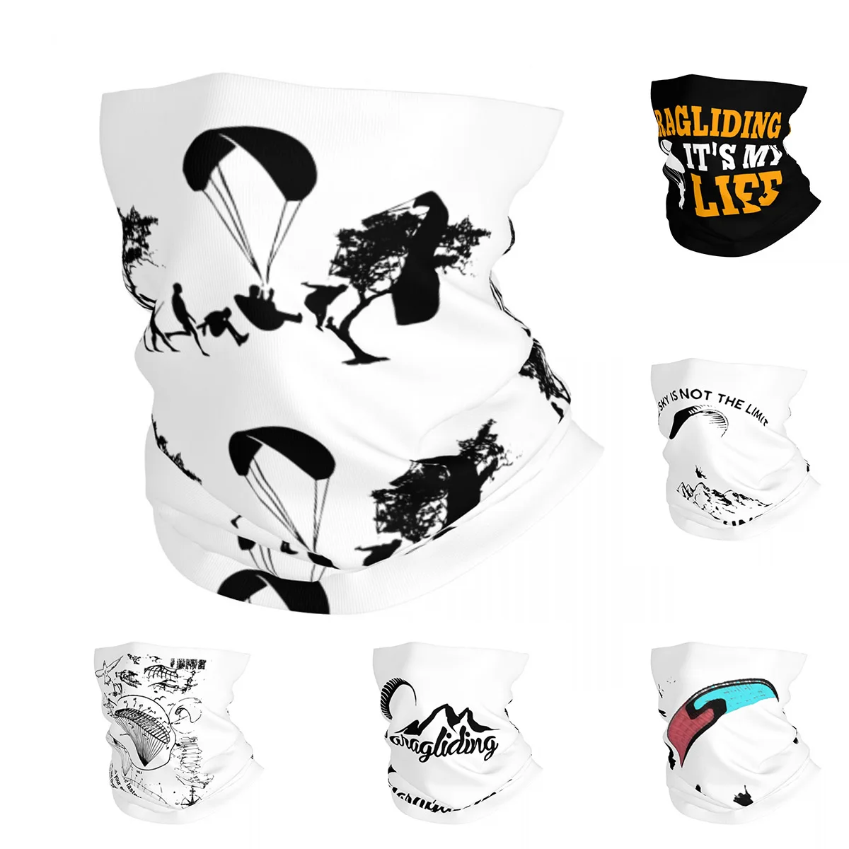 6 stuks naadloze bandana's multifunctionele sjaal, elastische multifunctionele hoofdband, Gaiter balaclava gezichtsmasker, hoofdbedekking, UV-residentie voor yoga, hardlopen, wandelen, fietsen, motorrijden