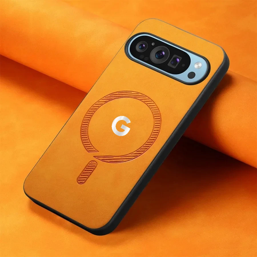 Luxury Skin-Friendly Leather Slim Magnetic Charge Case - Full-Pack Anti-Drop Protector