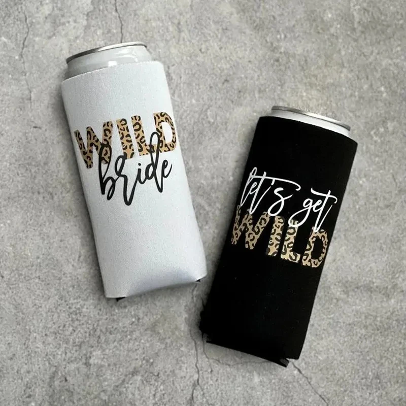 5 Pezzi Let'S Get Wild Can Cooler Jungle Safari Forest Mountain Escursionismo Addio Al Nubilato Addio Al Nubilato Sposa Per Essere Regalo Da Damigella