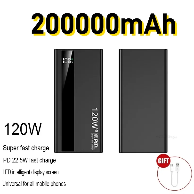 Black 200000mAh