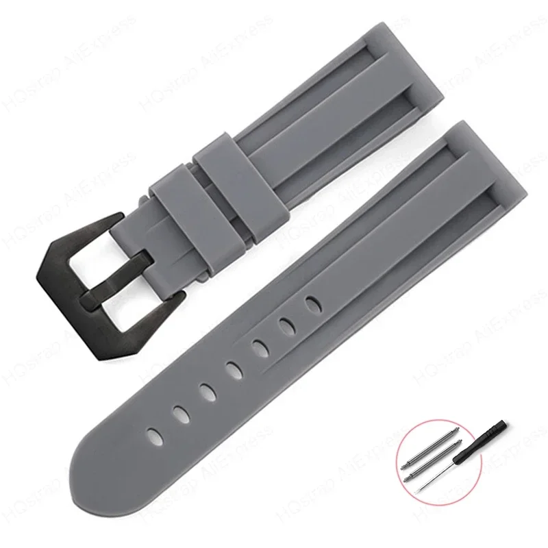 Men's Sport Silicone Rubber Watch Band – Universal Replacement Wristband Bracelet