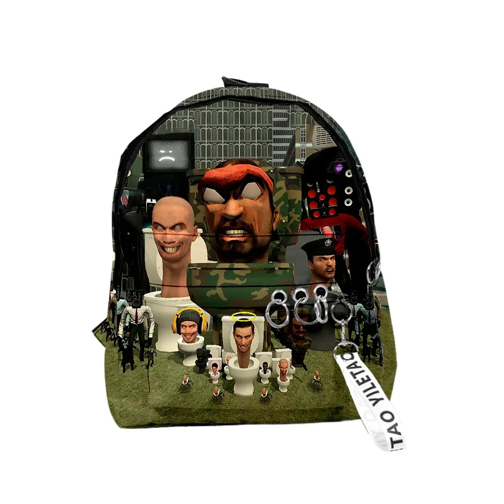 Skibidi Toilet Backpack 2023 New Rucksack Kids Schoolbag Travel Bag Casual Style Harajuku Daypacks Unisex Bags