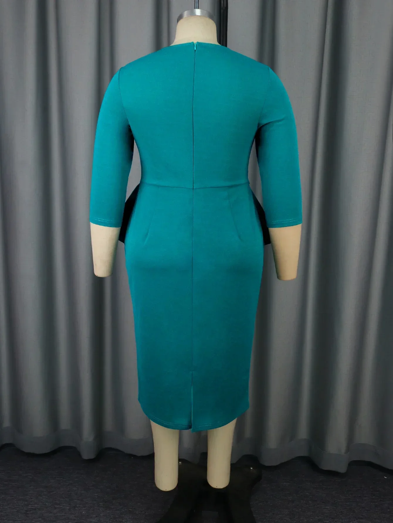 2025 AOMEI Women Solid Color Formal Office Work Dress Round Neck High Waist Ruffle Hem Pencil Bodycon Dresses Evening Event Wear - AliExpress 200000345 2025 AOMEI Women Solid Color Formal Office Work Dress Round Neck High Waist Ruffle Hem Pencil Bodycon Dresses Evening Event Wear - AliExpress 200000345