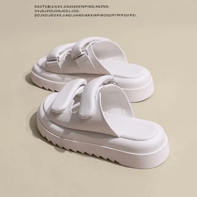 Woen Cloud Sliders En Shower Slippers Soft Non-Slip Thick Pillow