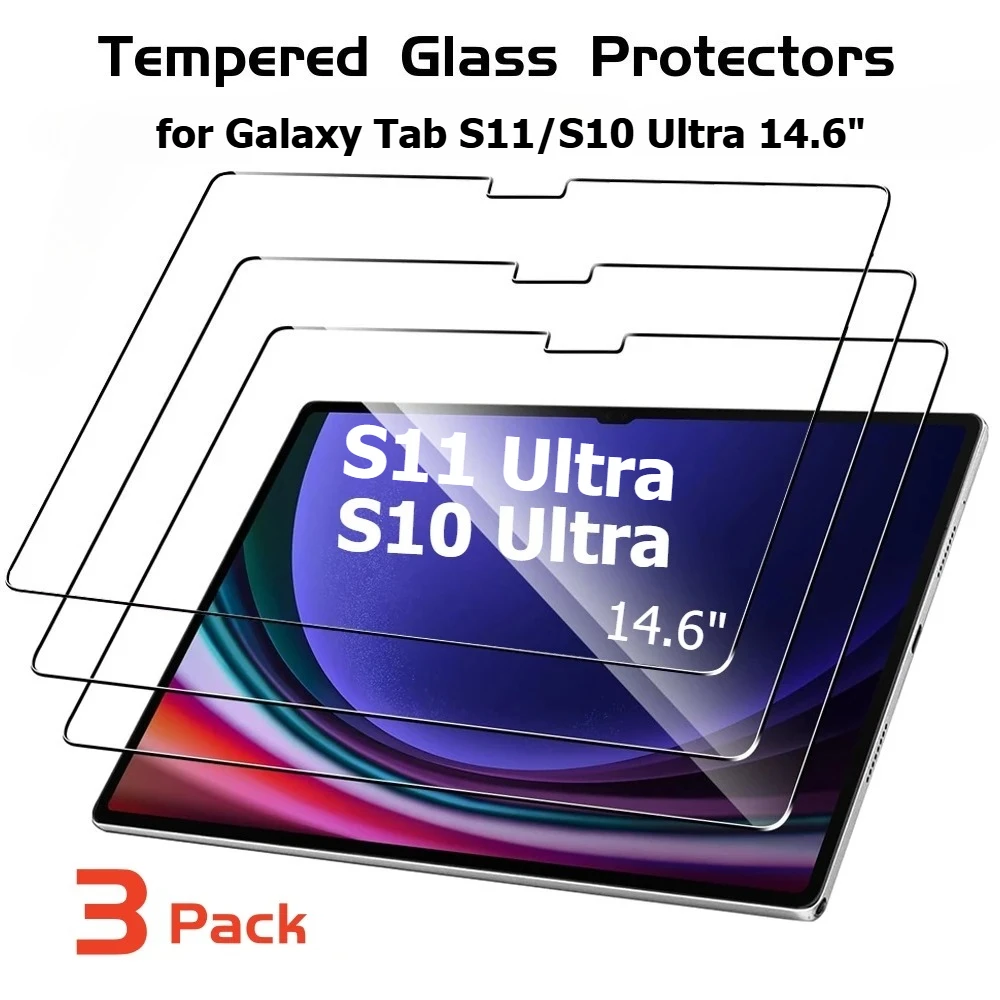 3 Pack Tempered Glass Screen Protector - Anti-Scratch Film