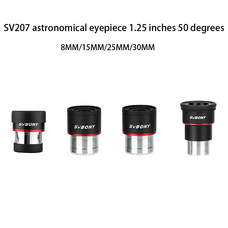 Svbony Sv207 Telescopio Oculare 1.25 Pollici 50 Gradi Spl8Mm 15Mm 25Mm 30Mm Telescopio Astronomico Accessori Per Occhiali