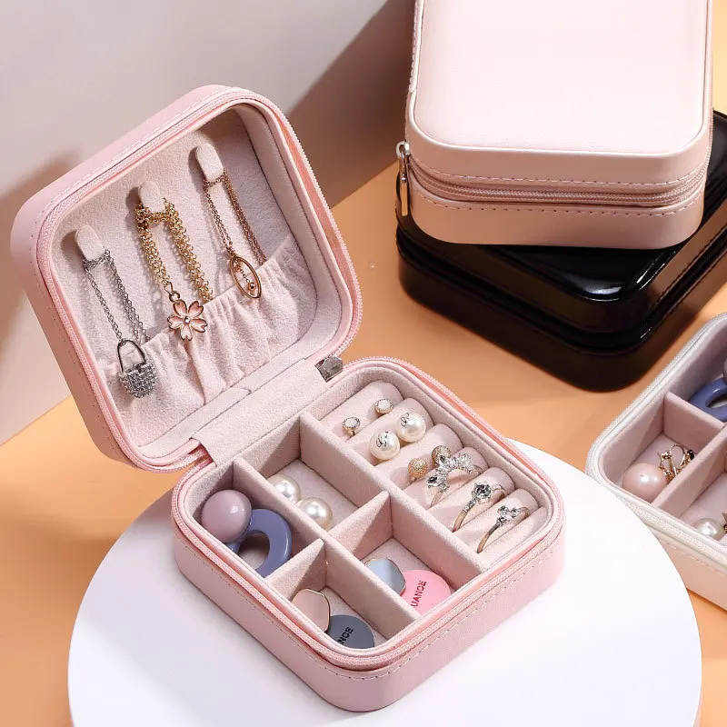 

Europe and America Easy Portable Jewelry Box Travel Storage