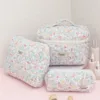 Floral Makeup Bag Set With Zipper Travel Toiletry College Organizer Bag For Women Makeup Storage Bag Cosmetic Bag 1