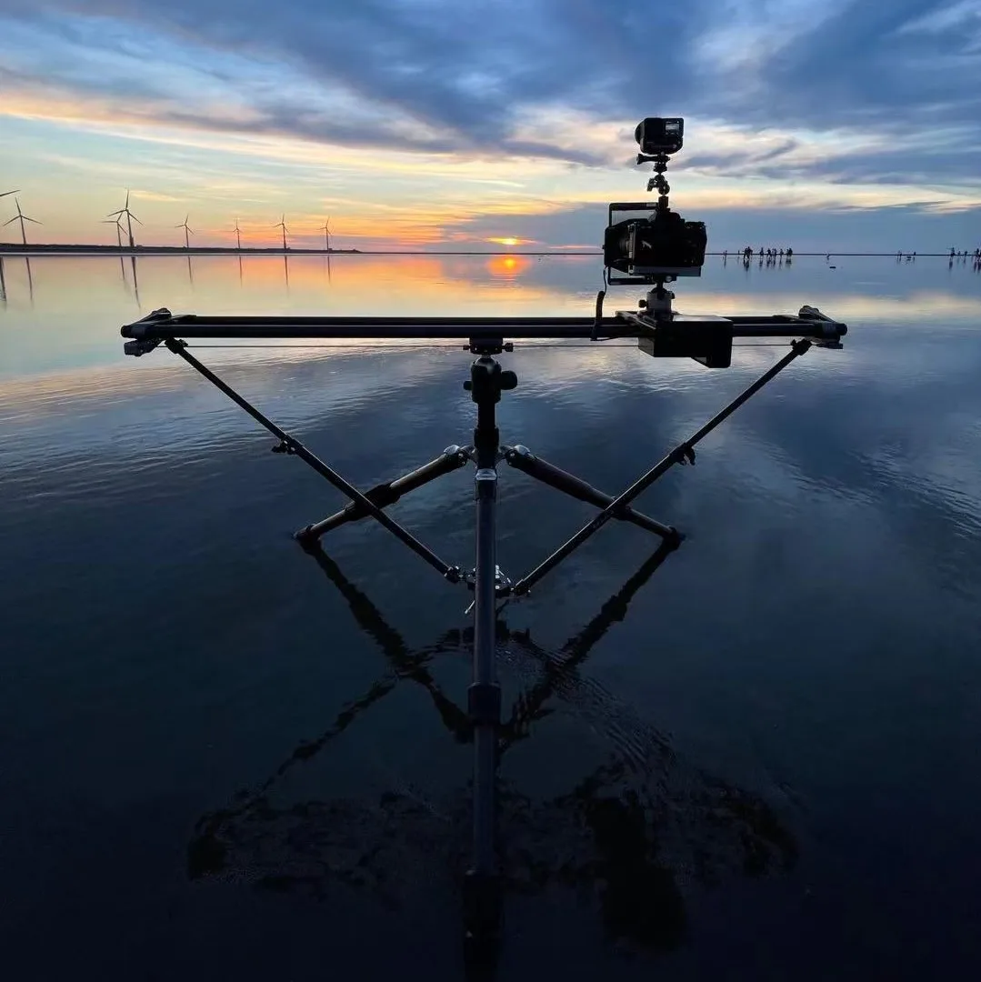 water reflection photo tripod