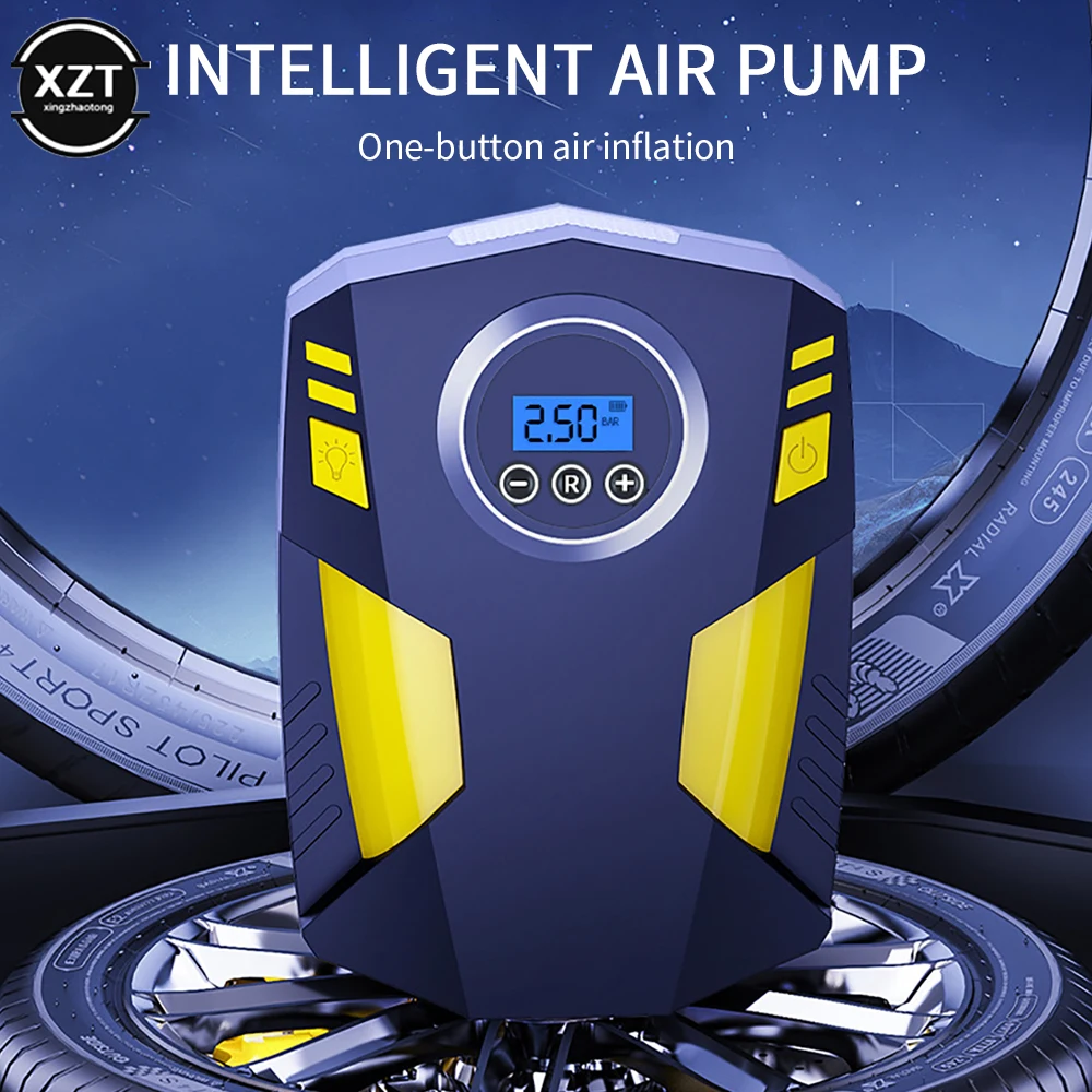 

NEW Portable Digital Car Tire Inflatable Pump illumination Auto Air Compressor for Cars Wheel Tires Electric 12V Tyre Inflator
