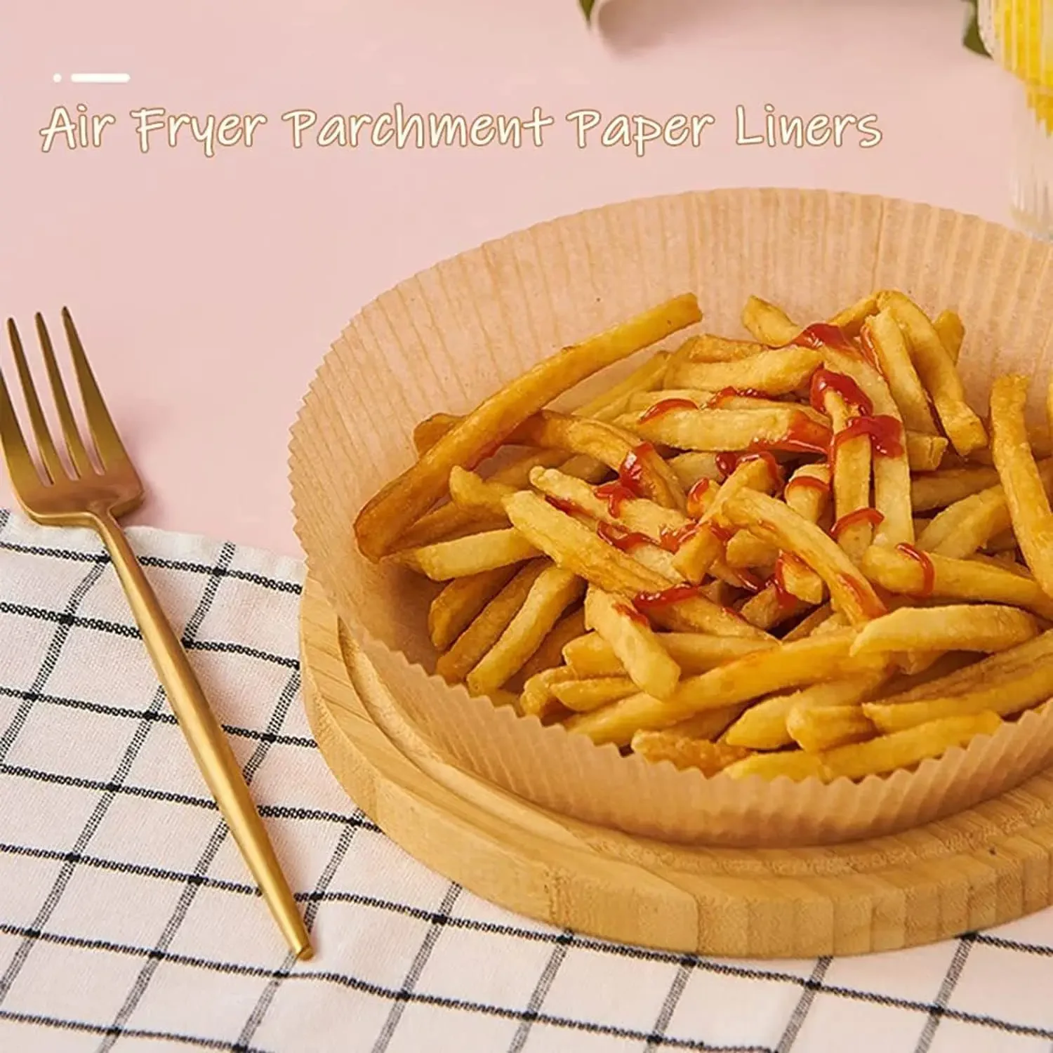 Air Fryer Disposable Paper Liner Non-Stick Air Fryer Parchment Paper Liners Baking Filters For AirFryer Micro-wave 50pcs air fryer paper,air fryer liner