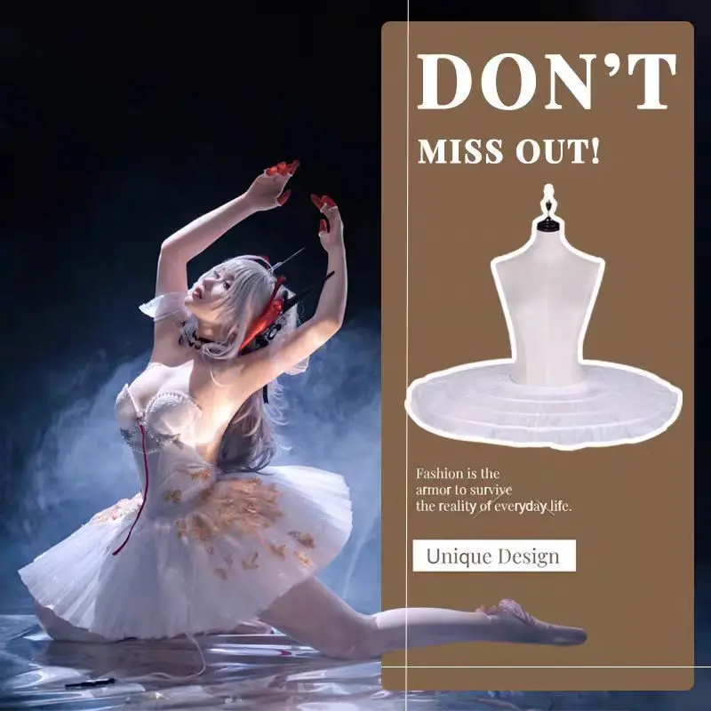 Jupon Lolita Bouffant à Trois Os pour Cosplay, Robe de Bal, Sous-Jupe de Ballet, Crinoline Rockabilly, Vente en Gros