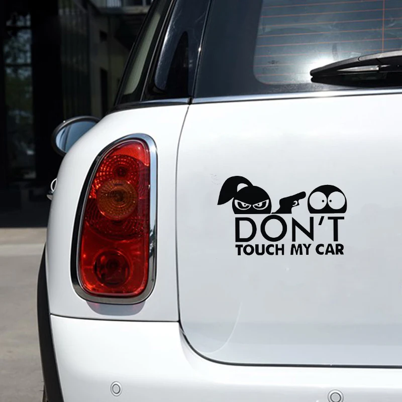 

PersonalityCar Sticker Don't Touch My Car Funny Stickers Decals Reflective 3D Stickers on Car Warning Sign Vinyl Car Styling