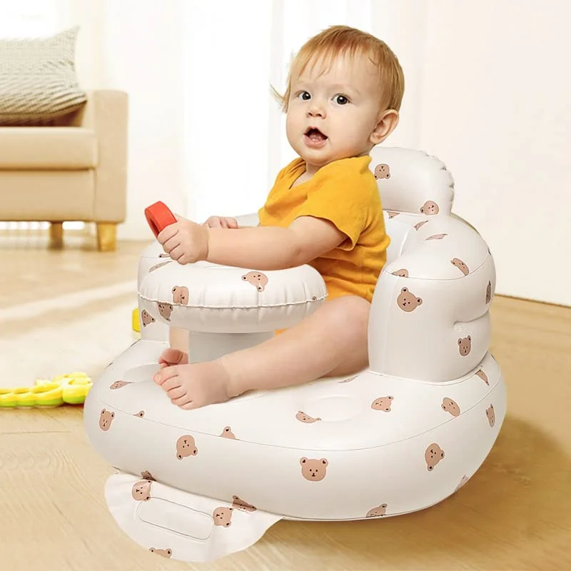 PVC Baby Inflatable Small Sofa Learning To Sit Baby Learning Seat Bath Bath Stool Portable Folding Toys Kids Sofa for Kids