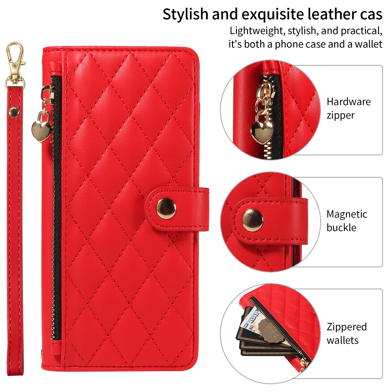 Multi-Card Slot Storage Wallet Case