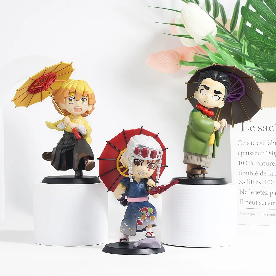  12cm Neue Demon Slayer Plum Rain Serie 13-teiliges Set Blind Box Figur Überraschungsbox Tanjiro Kamado Nezuko Action-Modell Spielzeug Geschenke – Detail 4