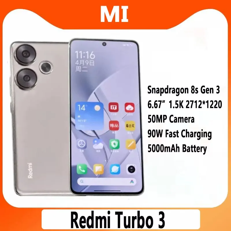 Xiaomi Redmi Turbo 3 5G 6,67 
