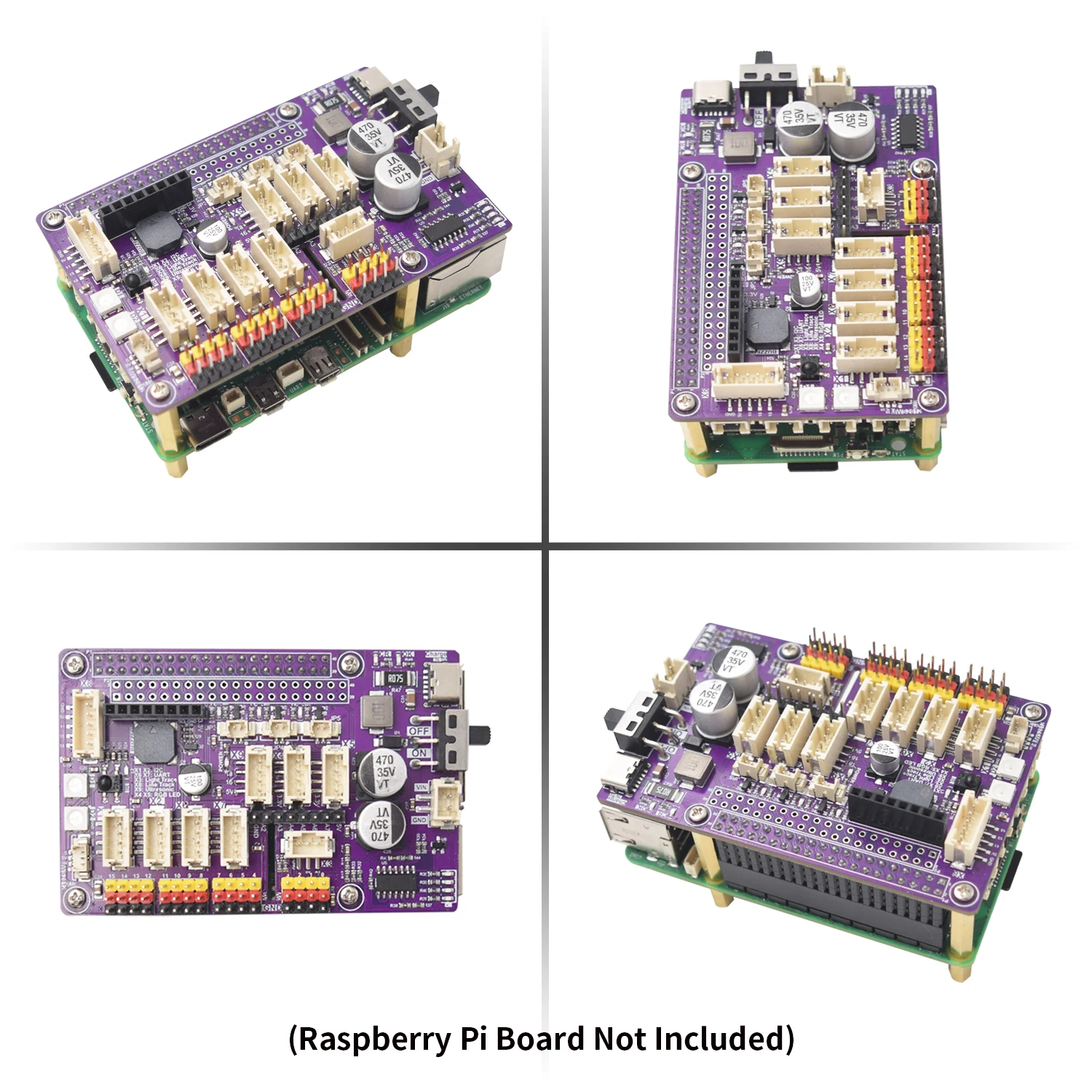 Adeept Robot HAT for Raspberry Pi, Expansion Board for Raspberry Pi 5/4B/3B/3B+, Smart Robot Car Driver with PDF Tutorial