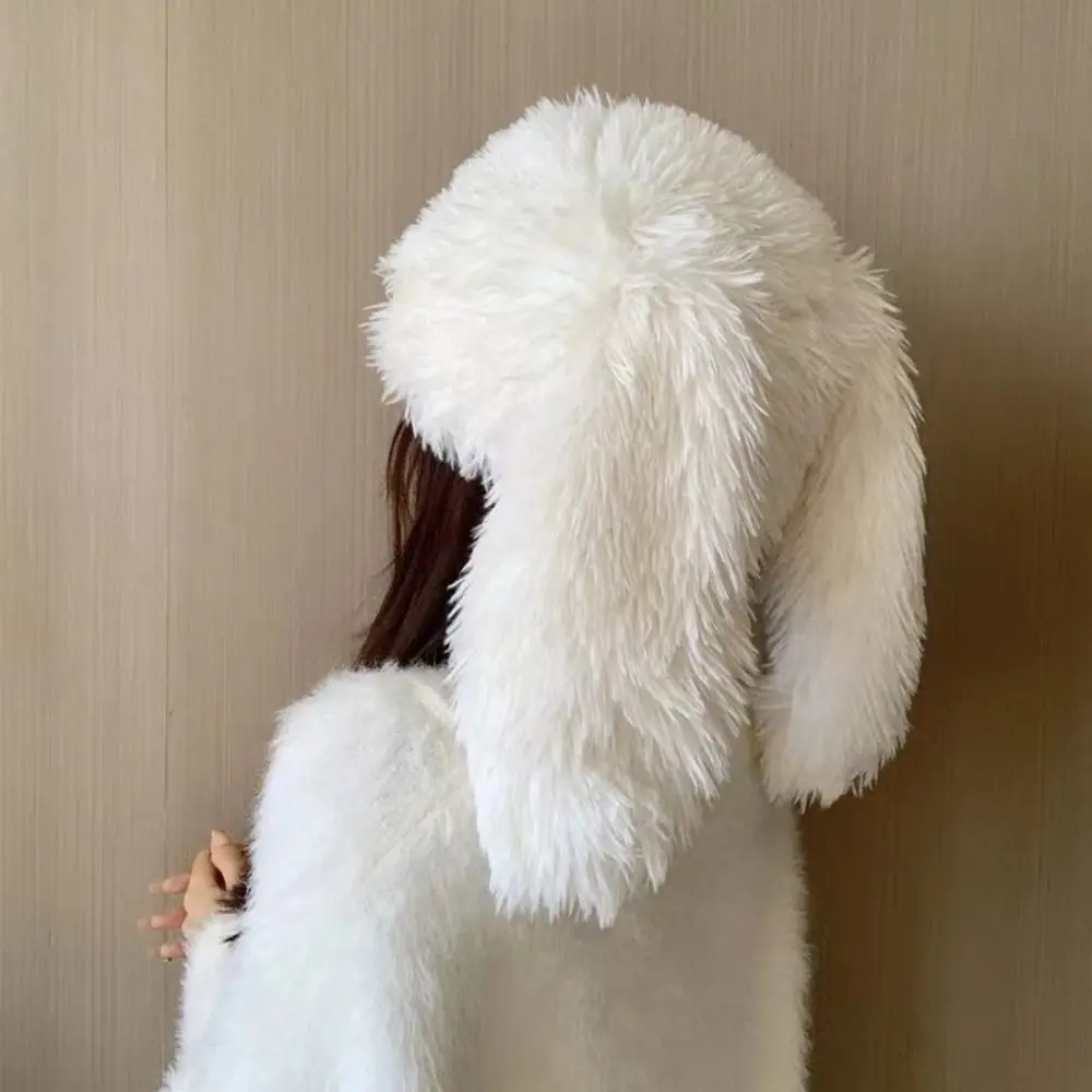 

Cute Bunny Ears Warmer Headwear Beanies Cap Winter Hat Girls Beanie Long Rabbit Ears Hat