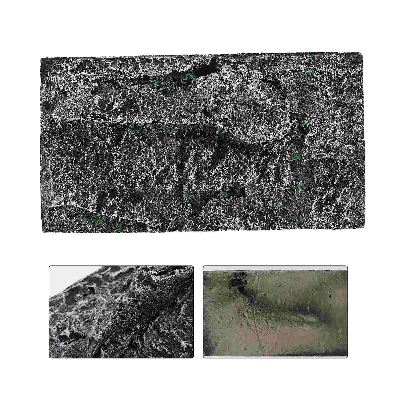 High Grade 3D Background Board Free Splicing Aquarium Background Board Tortoise Tank Decorative Emulation Resin Wall