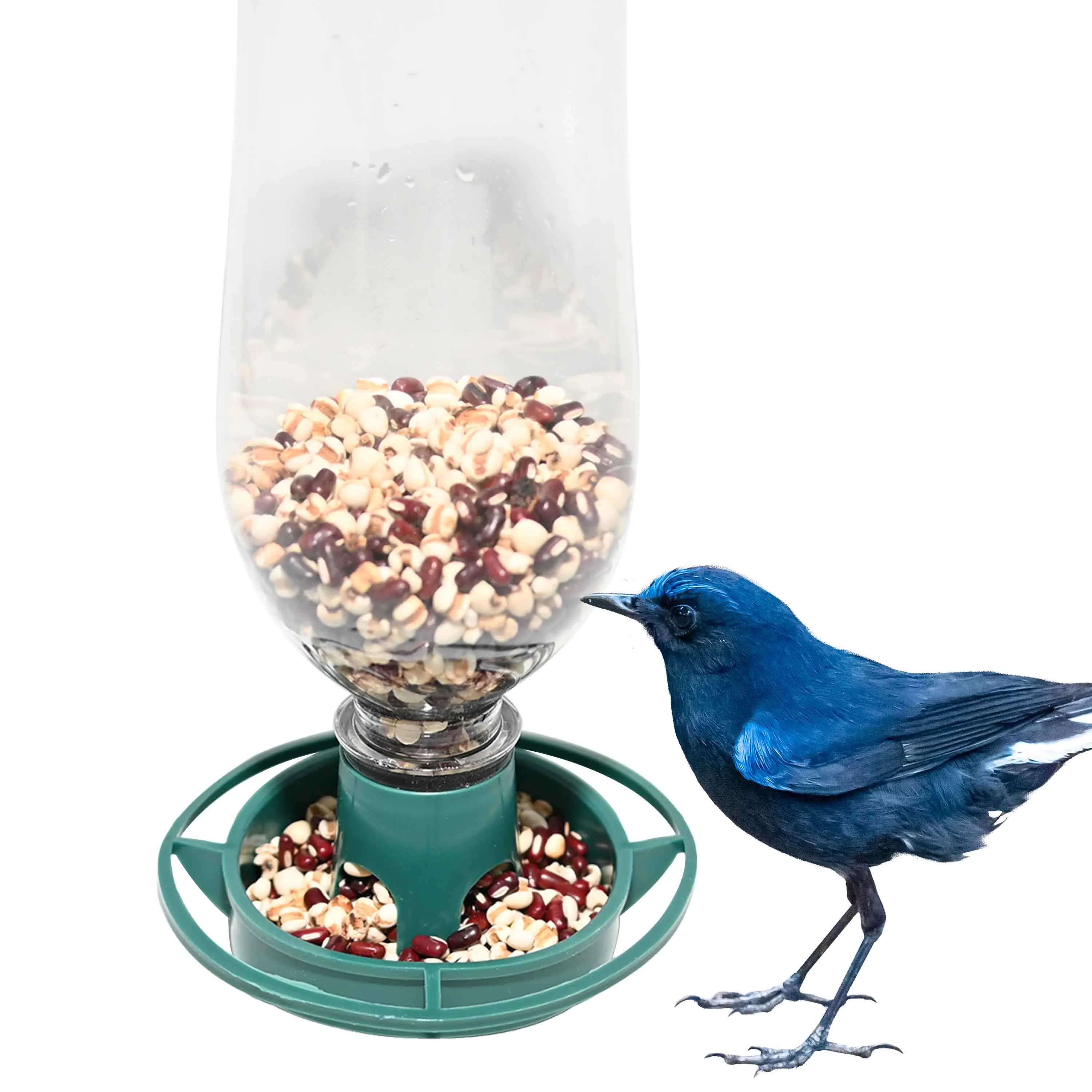2pcs Recycle Empty Soda Bottle Top Bird Feeder Easy To Hang Outdoors