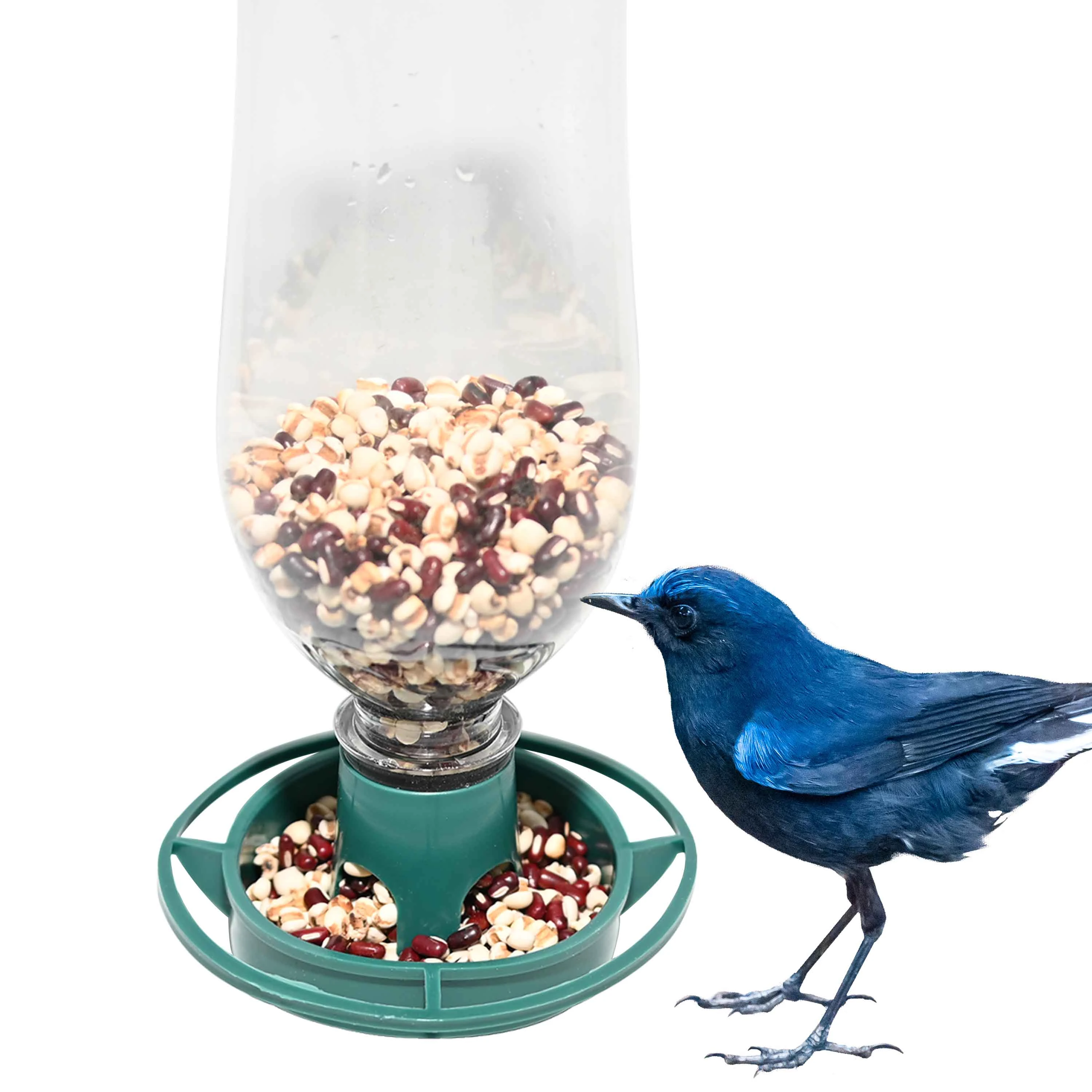 2pcs Recycle Empty Soda Bottle Top Bird Feeder Easy To Hang Outdoors