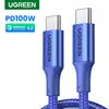 UGREEN USB C Cable PD100W Type C to Type C for MacBook iPhone 17 Samsung S25 PD100W USB Type C Fast Charging Cable Cord QC4.0