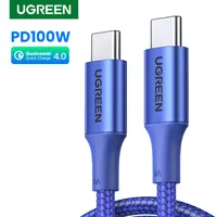 UGREEN USB C Cable PD100W Type C to Type C for MacBook iPhone 17 Samsung S25 PD100W USB Type C Fast Charging Cable Cord QC4.0