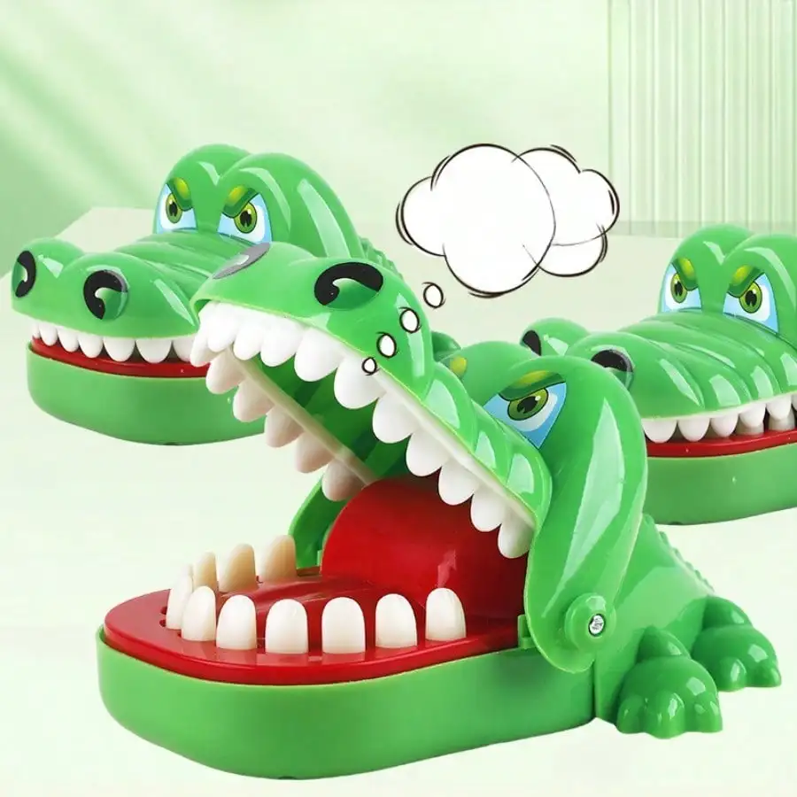 Kinder Glück Spiel Krokodil Biss Spielzeug Hai Zahn Extraktion Eltern Kind Interaktive Spiel Biss Spielzeug Kinder Trick Prop – Detail 4