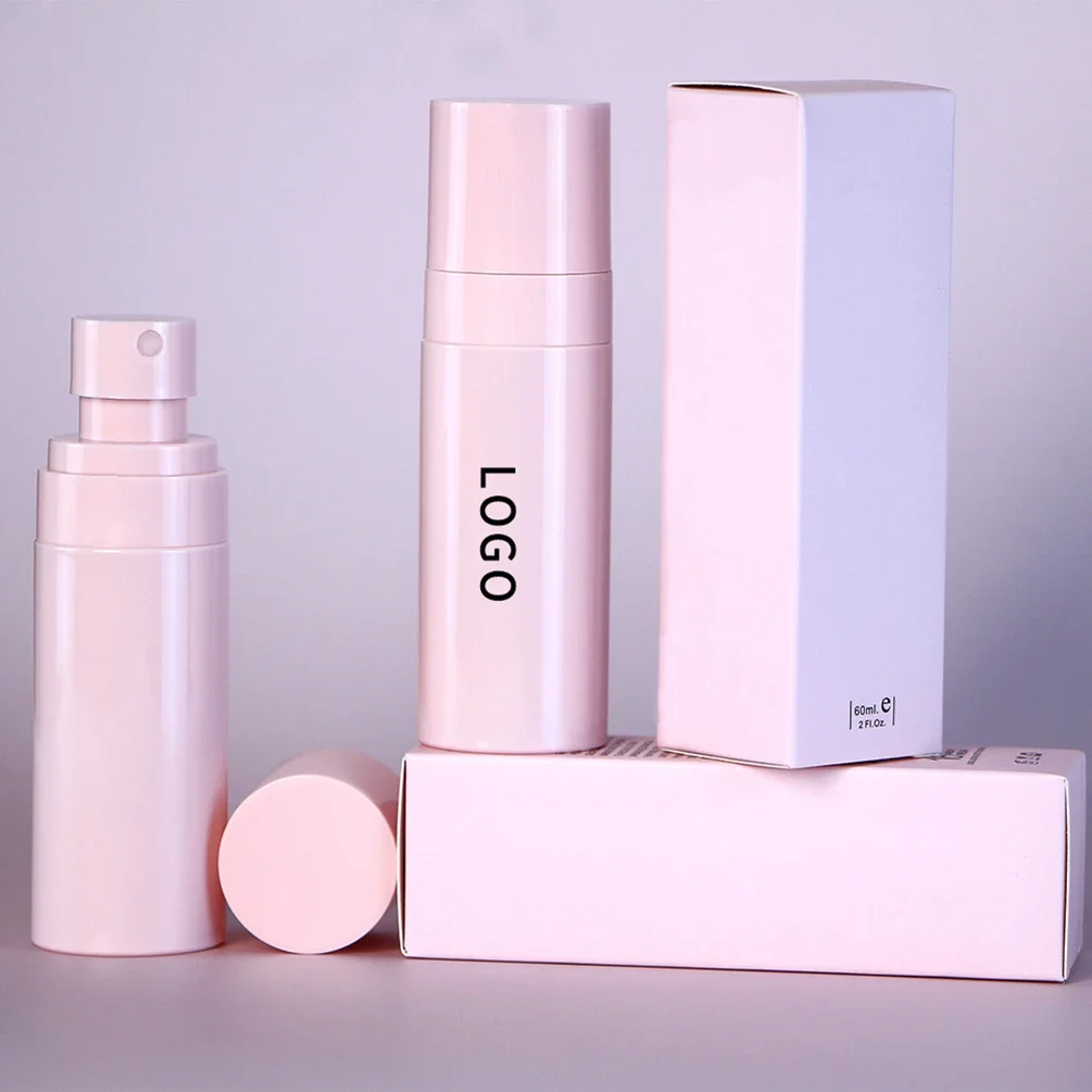 Pink Tube Waterproof Base Long-lasting Private Label Makeup Setting Spray Custom Bulk Make Up Face Beauty 4