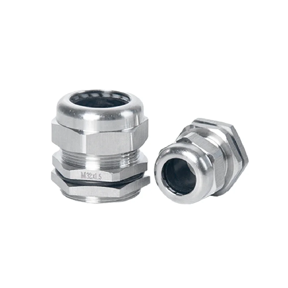 Waterproof Cable Gland Connector IP68 304 Stainless Steel Inox Metric Cable M6 M8 M10 M12 M14 M16 M18 For 3-6.5mm 4-8mm cable gland