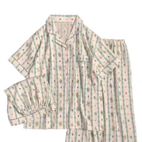 New Pajamas Homewear Three-Piece Women's Summer Clouds Yarn Short-Sleeved Cartoon Cute Girls Casual Pajamas Homewear - Image 5
