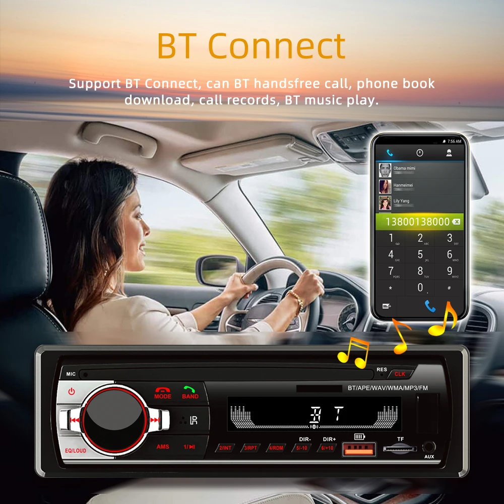 REAKOSOUND Autoradio 1 Din Bluetooth Radio Car  AUX-IN MP3 Player FM USB Auto Stereo Audio Stereo Digital Audio FM Music StereoPodofo one din Car Radio Stereo FM Aux Input Receiver SD USB JSD-520 12V In-dash 1 din Car MP3 USB Multimedia Autoradio Player best dvd player for car headrest