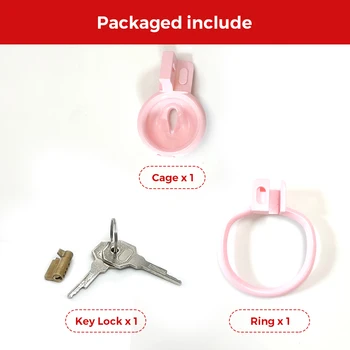 Sissy BDSM Pussy Vaginal Cock Cage Small Male Chastity Devices Bondage Lock Slave Penis Ring Sex Shop 18+ Gay Ladyboy Sex Toys 3