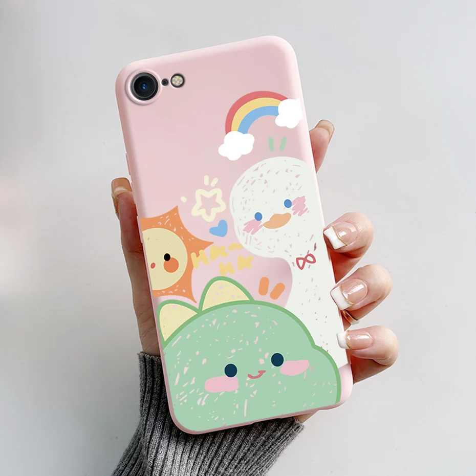 Stylish Painted Soft Silicone TPU Phone Case - 4.7'' Protective Back Cover