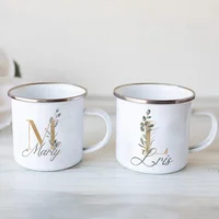 Floral Initial Name Cup Custom Name Tea Coffee Hot Chocolate Mug Bride Bridesmaid Mothers Day  Christmas Gift for Her 1