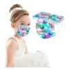 50pcs Disposable Children's Mask Cartoon Butterfly Pattern Printed Mouth Mask For Kids Girl 3 Layer Disposable Mask Child 5