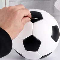 Big Capacity Football Piggy Bank Coin Money Saving Cartoon Boys Kids Adult Money Boxes Desk Decoration Home Decor Sturdy Vinyl 1