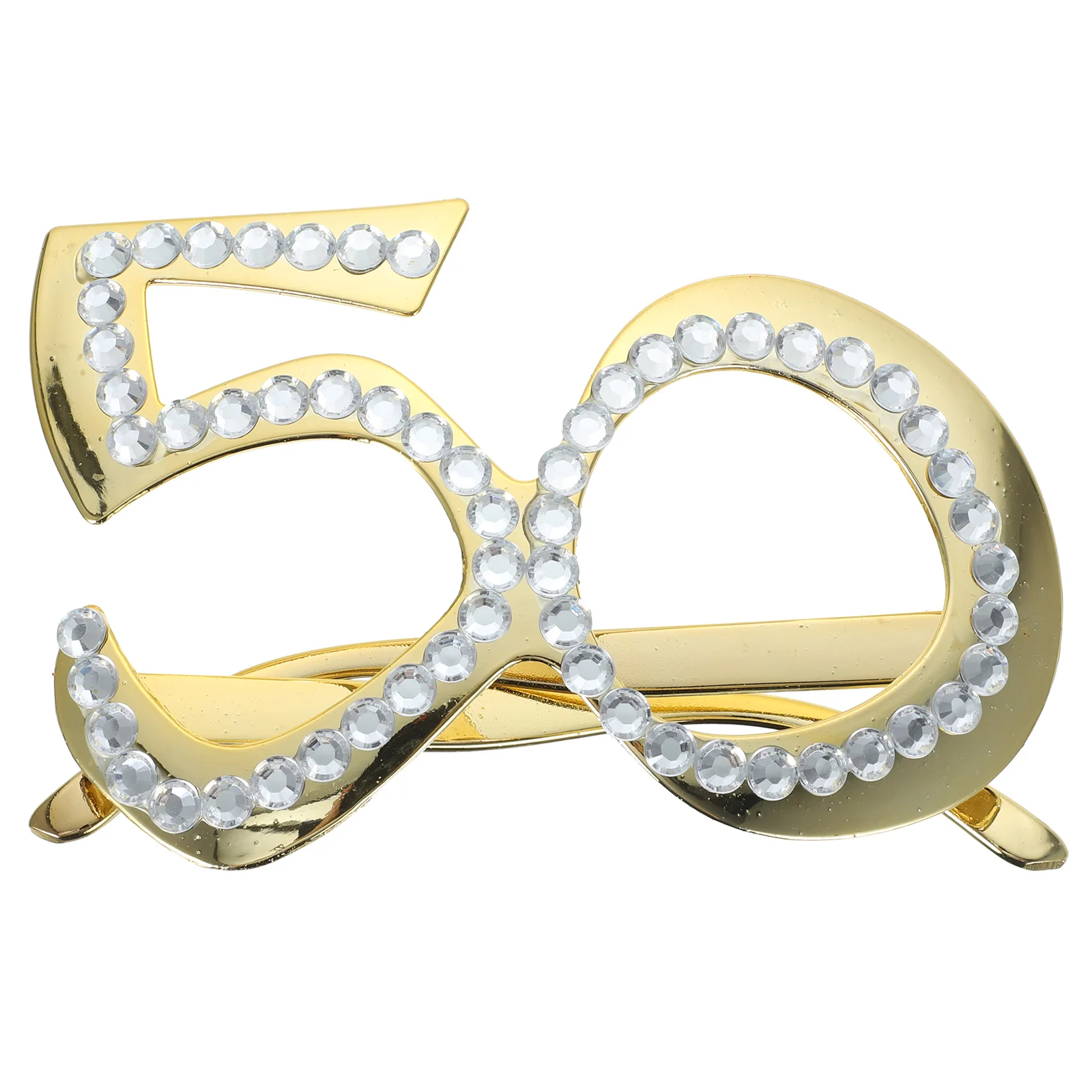 남녀공용 3D 반짝이 숫자 안경, 50 번째 생일 장식, 플라스틱 50 번째 생일 선글라스, 재미있는 파티 선글라스