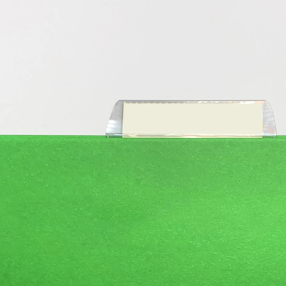 투명한 빠른 식별 행잉 파일 폴더 탭, 쉬운 설치 문서, 학교 흰색 삽입 분류 문구, 25 개/상자