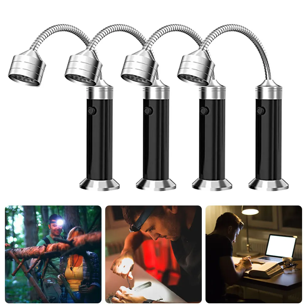 9 Leds Flashlight BBQ Grill Light Outdoor Super Bright Magnetic Base 360 Degree Barbecue Lights Soft Tube Torch Lighting Lamp bbq grill lights
