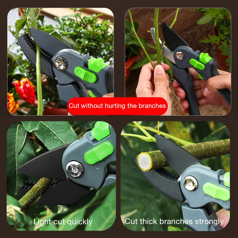 Multifunctional Pruning Shear Garden Tools Labor Saving Scissors Gardening Plant Sharp Branch Pruners Protection Hand Durable - Image 5