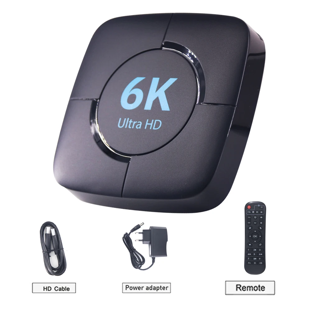 ТВ-приставка Android 1080 6K Youtube голосовой помощник 3D 4K 2 4 P Wi-Fi 5 8/ГГц |